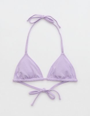 Aerie Terry String Triangle Bikini Top