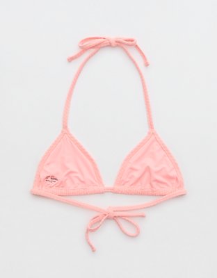 Aerie Terry String Triangle Bikini Top