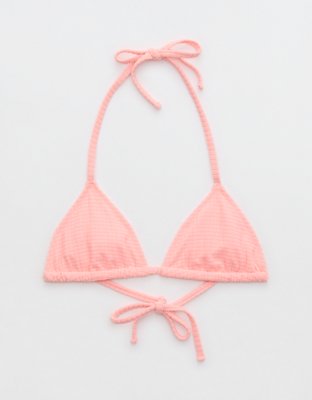 Aerie Terry String Triangle Bikini Top