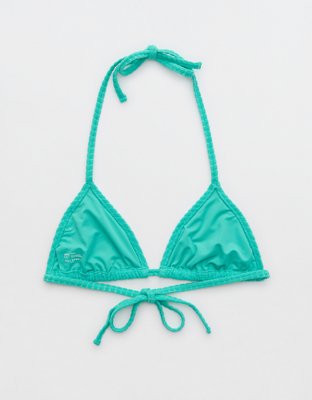 Aerie Terry String Triangle Bikini Top