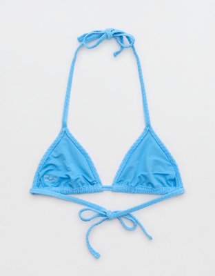Aerie Terry String Triangle Bikini Top