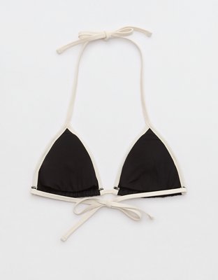 Aerie Wide Rib String Triangle Bikini Top