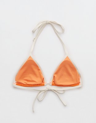 Aerie Wide Rib String Triangle Bikini Top
