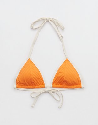 Aerie Wide Rib String Triangle Bikini Top