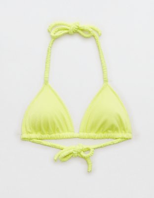 Size xs top and xs bottom cheeky Mica set — Lime Sparkle #triangl