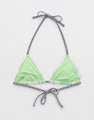 Aerie Ruffle String Triangle Bikini Top