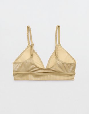 Aerie Metallic Triangle Banded Bikini Top