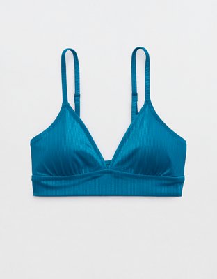 Aerie Metallic Triangle Banded Bikini Top