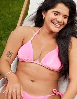 Aerie Velvet String Bikini Top