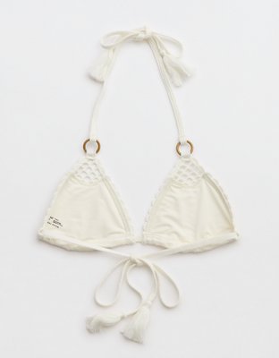 Aerie Crochet String Triangle Bikini Top