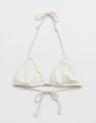 Aerie Shine Pique String Triangle Bikini Top