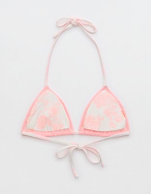 Aerie Eyelet String Triangle Bikini Top