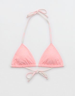 Aerie Eyelet String Triangle Bikini Top