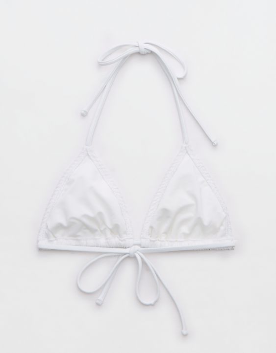 Aerie Crinkle String Triangle Bikini Top