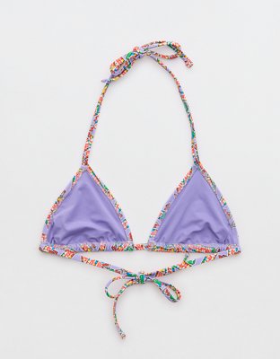 Верх бикини Smarties, треугольные чашки, на завязках — Aerie — фото 4