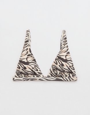 Aerie Shine Rib Plunge Bikini Top