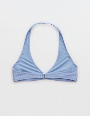 Aerie Shine Rib Halter Bikini Top