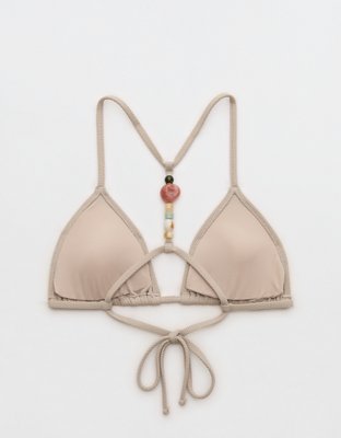 Aerie Pique String Triangle Bikini Top