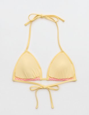 Aerie Ribbed String Triangle Bikini Top