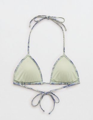 Aerie Pique String Triangle Bikini Top