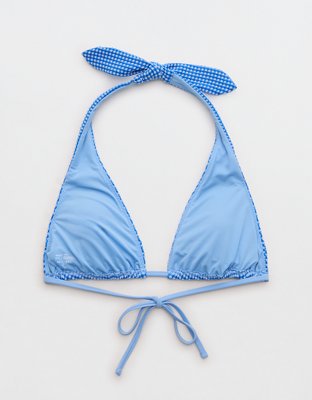 Aerie Halter Gingham Bikini Top