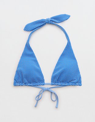 Aerie Halter Gingham Bikini Top