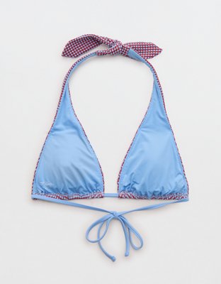 Aerie Halter Gingham Bikini Top
