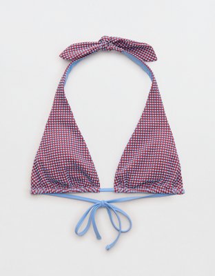 Aerie Halter Gingham Bikini Top