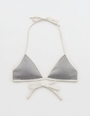 Aerie Ribbed Halter Triangle Bikini Top