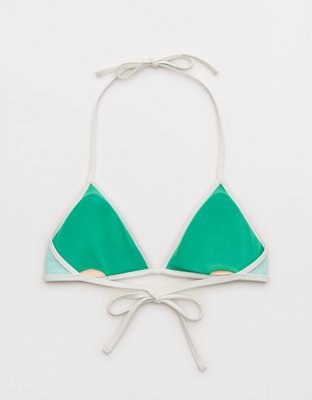 Aerie Ribbed Halter Triangle Bikini Top
