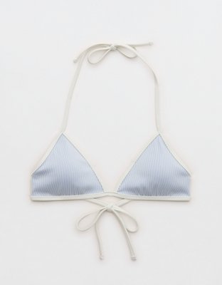Aerie Ribbed Halter Triangle Bikini Top