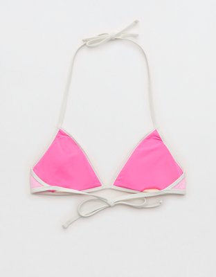 Aerie Ribbed Halter Triangle Bikini Top