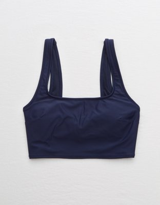 Aerie Wide Strap Longline Scoop Bikini Top