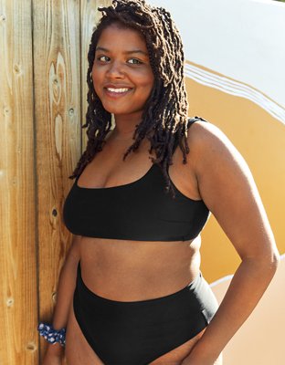 Aerie Wide Strap Scoop Bikini Top