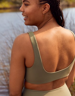 Aerie Wide Strap Scoop Bikini Top