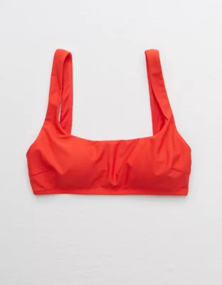 Aerie Wide Strap Scoop Bikini Top