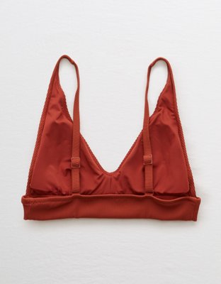 Aerie Ribbed Longline V Scoop Bikini Top