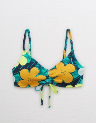 Верх бикини V Ruched, в рубчик — Aerie — фото 3