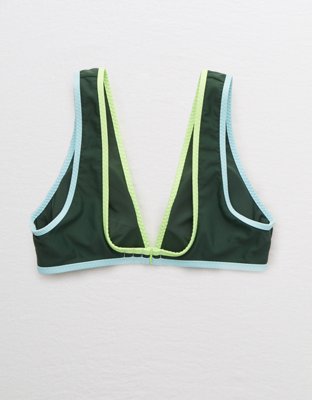 Aerie Wide Strap Plunge Bikini Top