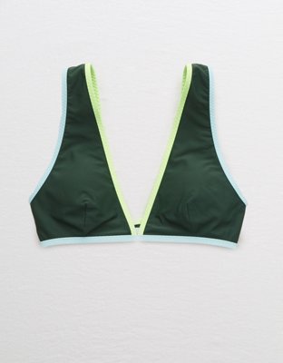 Aerie Wide Strap Plunge Bikini Top