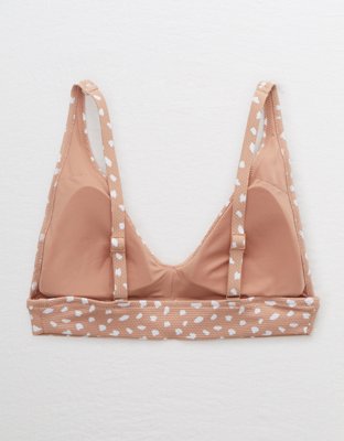 Aerie Pique Longline V Scoop Bikini Top