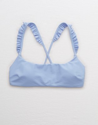 Aerie Ruffle Scoop Bikini Top