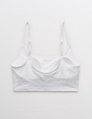 Aerie Jacquard Longline Scoop Bikini Top