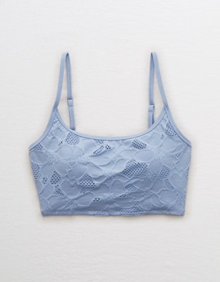 Aerie Jacquard Longline Scoop Bikini Top