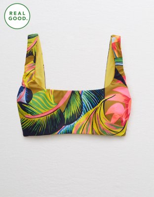 Aerie Wide Strap Scoop Bikini Top