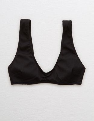 Aerie Ribbed Wide Strap Plunge Bikini Top