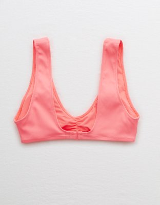 Aerie Ribbed Wide Strap Plunge Bikini Top