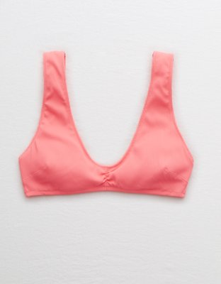 Aerie Ribbed Wide Strap Plunge Bikini Top