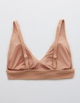 Aerie Jacquard Longline V Scoop Bikini Top