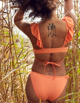 Aerie Ruffle Wrap Bikini Top